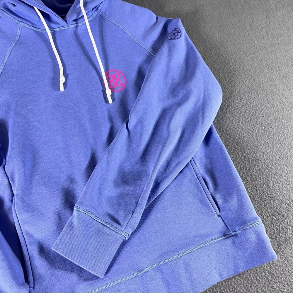 Women’s Medium G/Fore “Pray For Birdies” Hoodie Sweatshirt Golf Blue *Embroidery - Picture 9 of 14